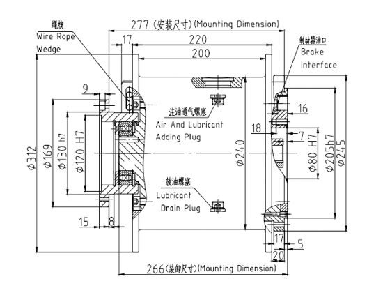 卷?yè)P(yáng)減速機(jī)JQL148E